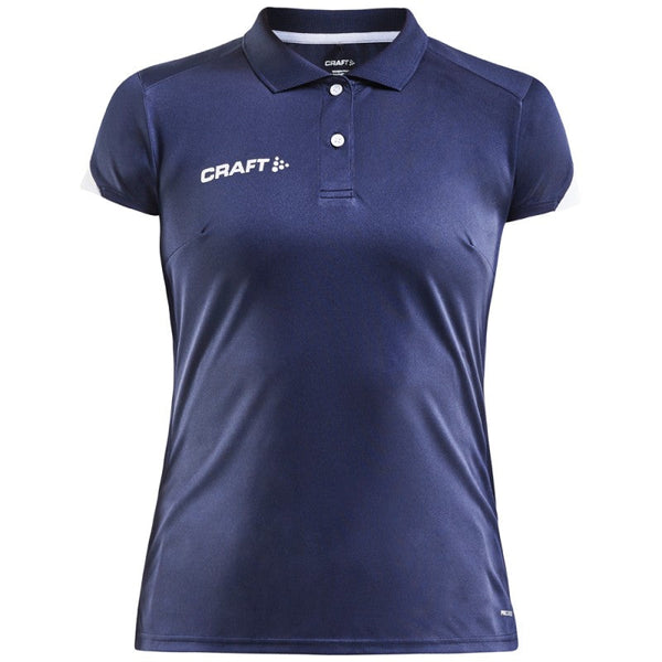 Craft Poloshirt Pro Control Impact Dames Navy Wit