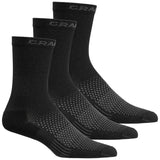 Craft Sportsocken Active High Unisex Schwarz 3er-Pack