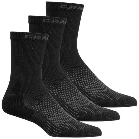 Craft Sportsocken Active High Unisex Schwarz 3er-Pack