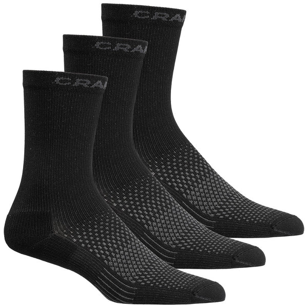 Craft Sport Sokken Dry Active High Unisex Zwart 3-Pack