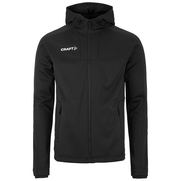 Craft Jacket Evolve 2.0 Brushed Hood Heren Zwart