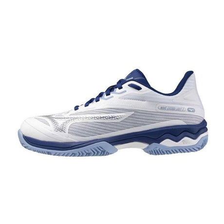 Mizuno Wave Exceed Light 2 Tennisschuh für Damen, Weiß/Blau