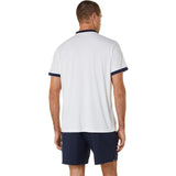 Asics Poloshirt Court Herren Weiß Blau