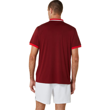Asics Poloshirt Court Herren Rot