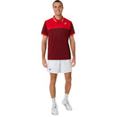 Asics Poloshirt Court Heren Rot