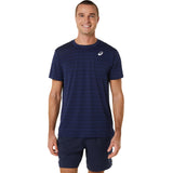 Asics Court SS Kurzarm-T-Shirt für Herren, Dunkelblau