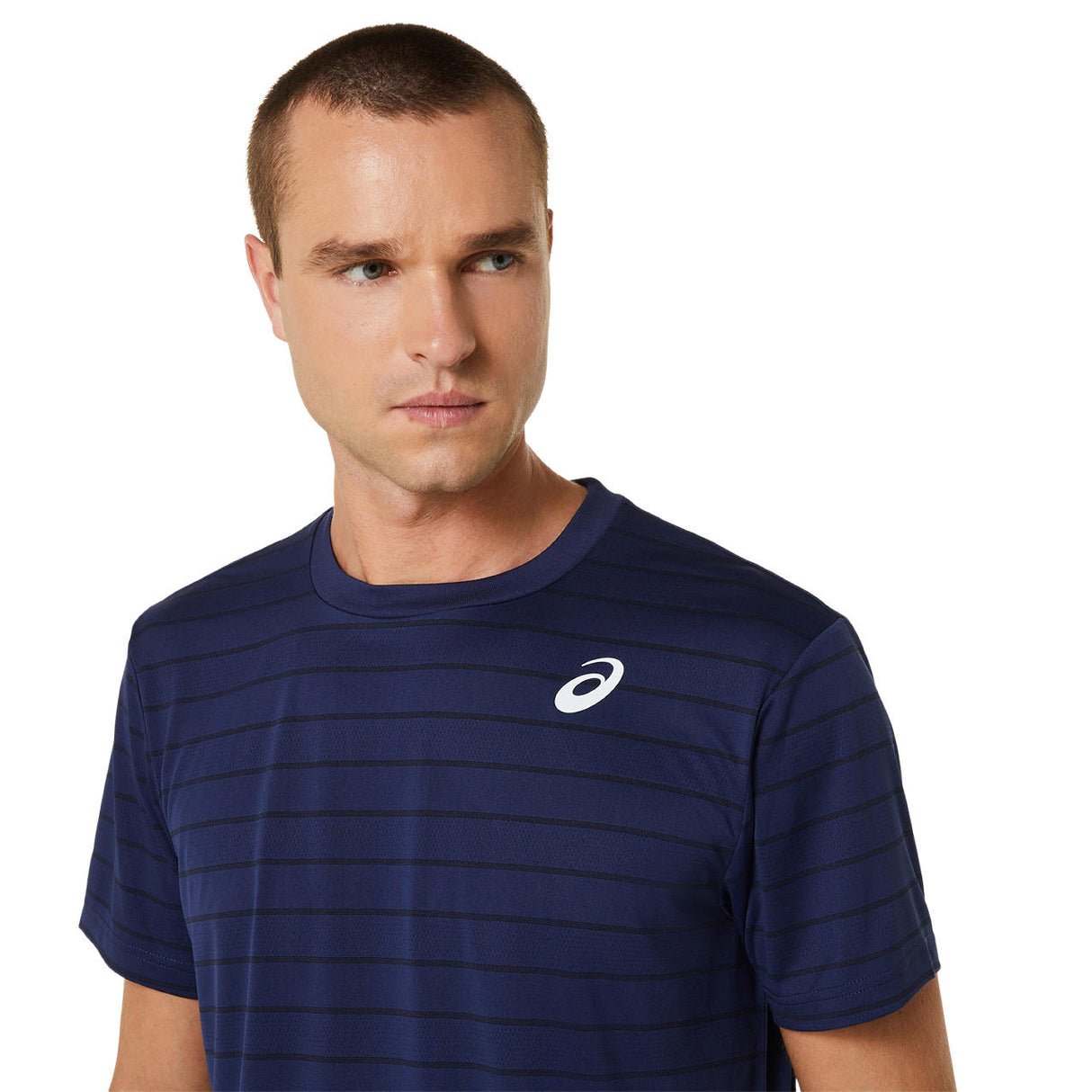 Asics Court SS Kurzarm-T-Shirt für Herren, Dunkelblau