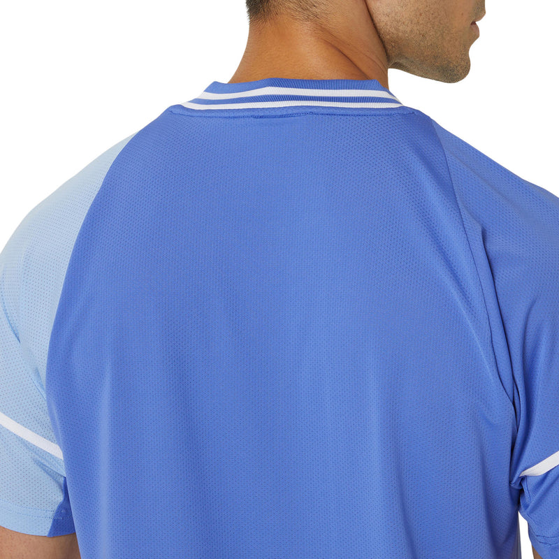 Asics T-Shirt Match Actibreeze Heren Blauw