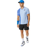 Asics T-Shirt Match Actibreeze Heren Blauw