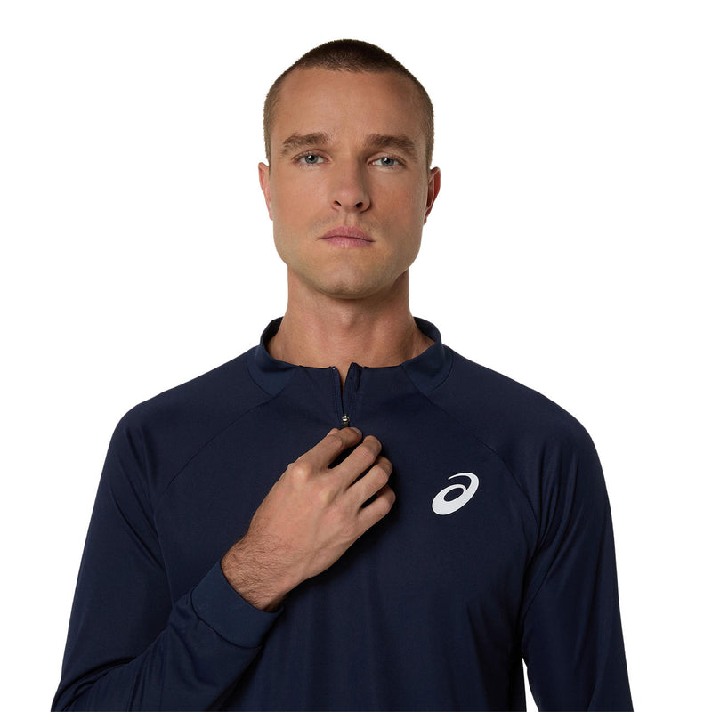 Asics Match Halfzip Top Heren Midnight Blue