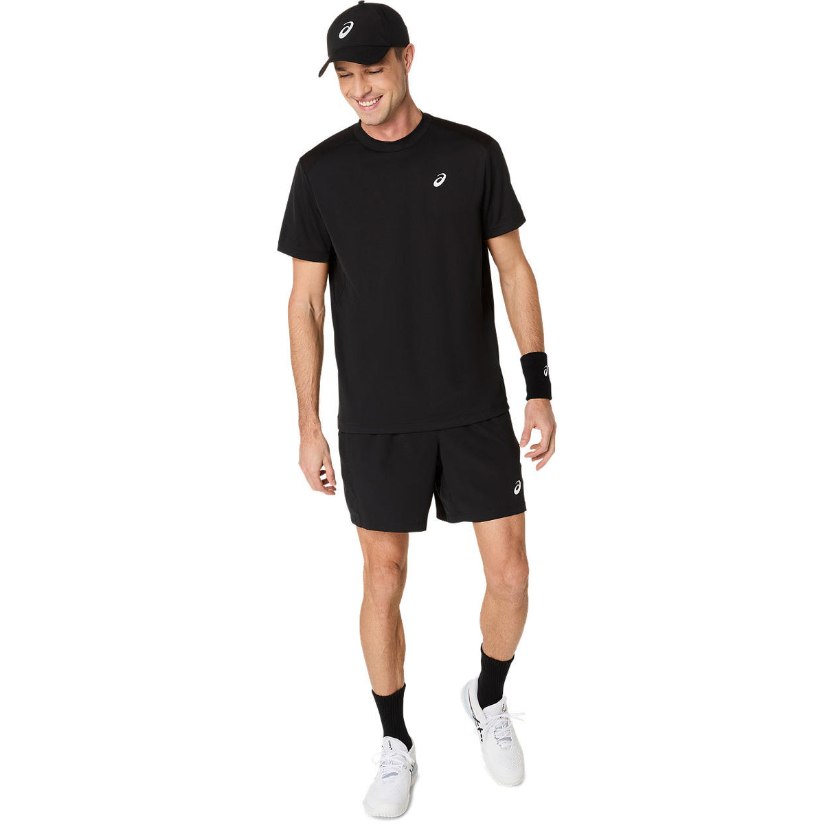 Asics Court SS T-Shirt Herren Schwarz
