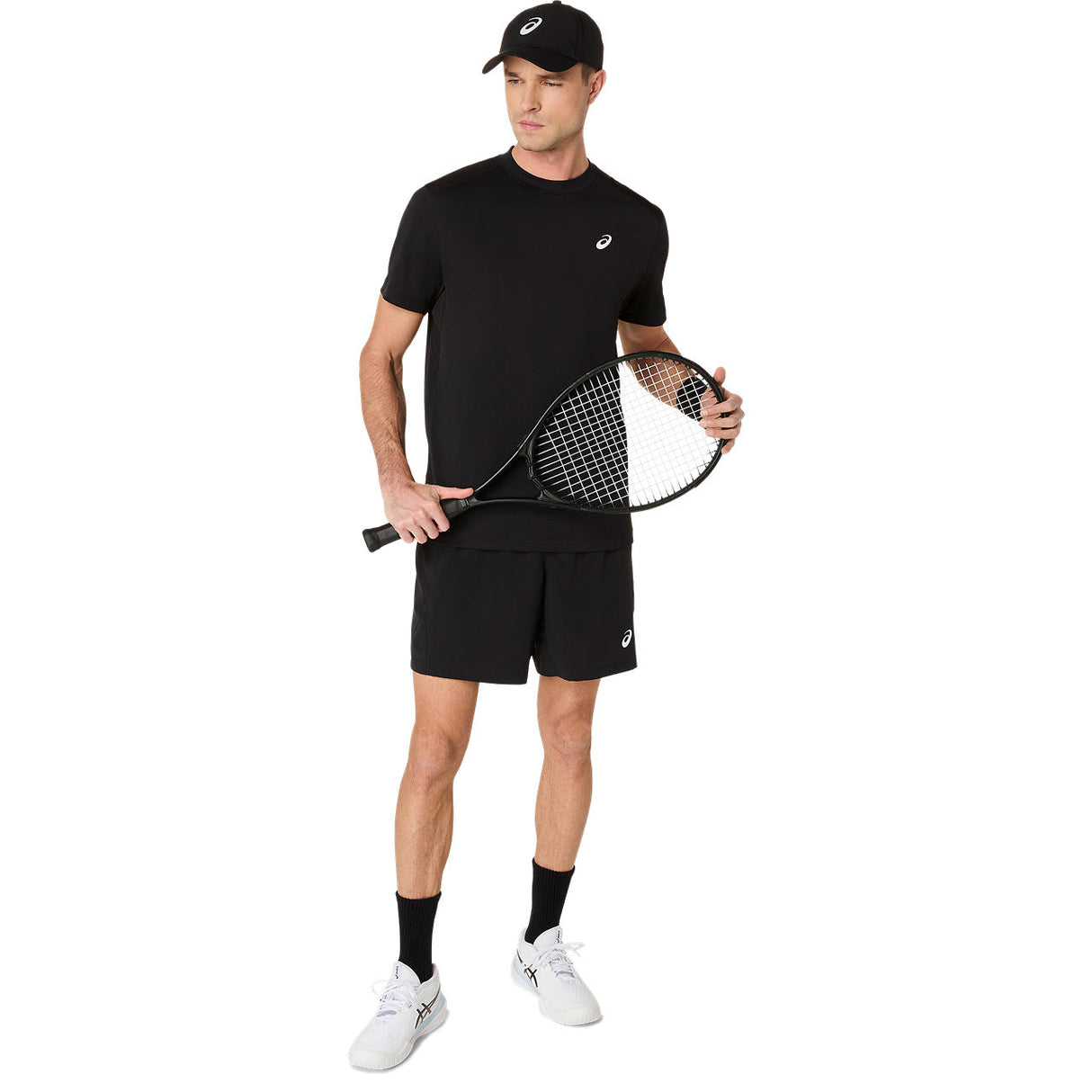 Asics Court SS T-Shirt Herren Schwarz