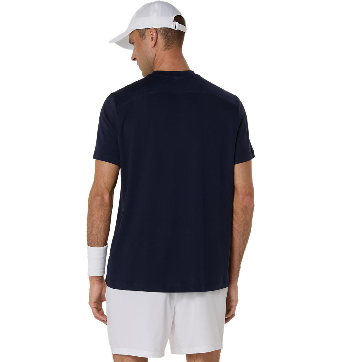 Asics Court SS Kurzarm-T-Shirt für Herren, Marineblau