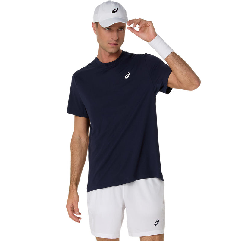 Asics T-Shirt Court SS Top Tennis Heren Navy