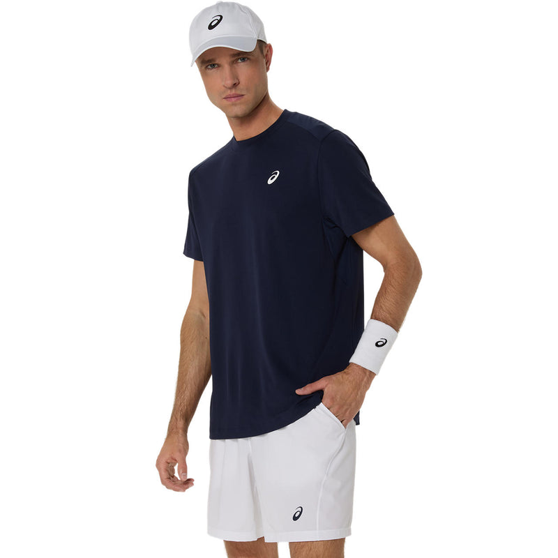 Asics T-Shirt Court SS Top Tennis Heren Navy