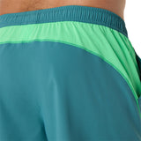 Asics Short Padel Court 7IN Herren Blau Grün