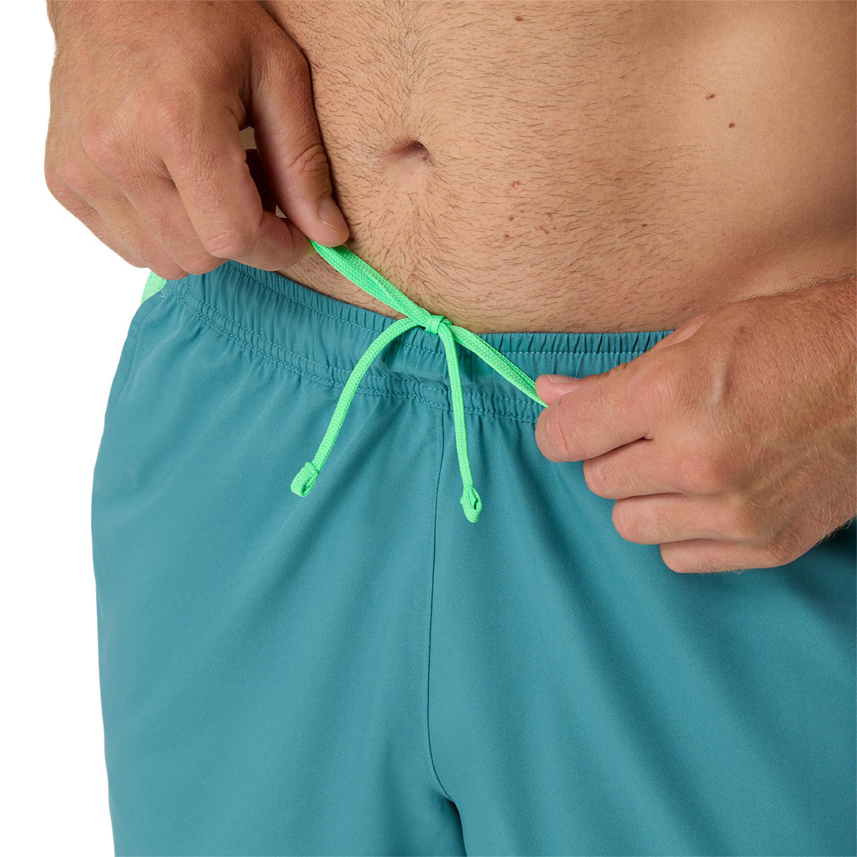 Asics Short Padel Court 7IN Herren Blau Grün