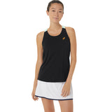 Asics Tank Top Court Damen Schwarz Grün