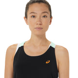 Asics Tank Top Court Damen Schwarz Grün