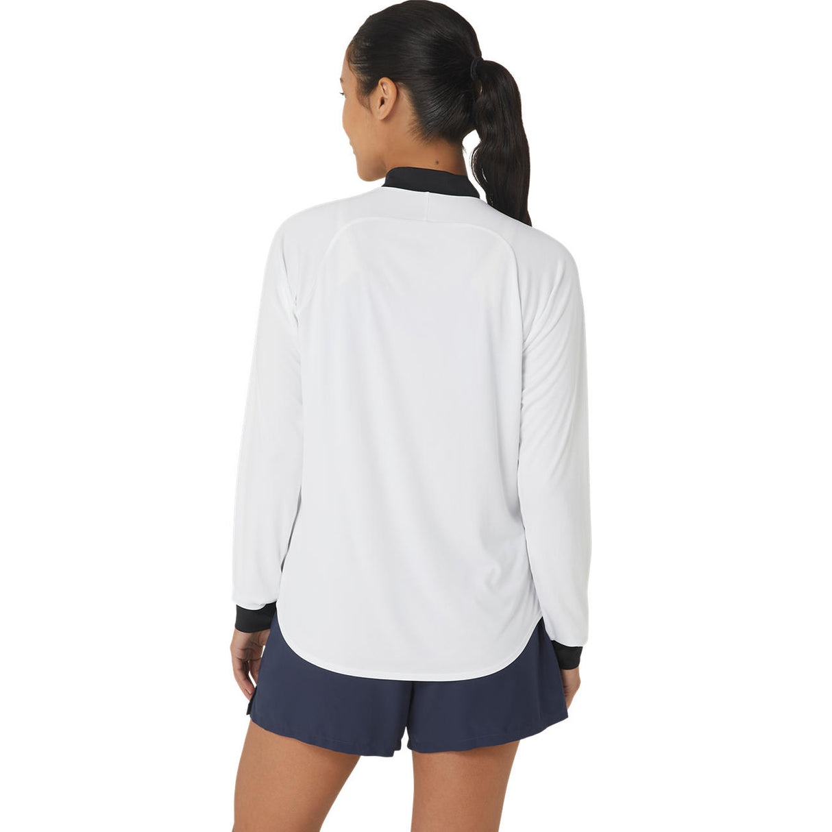 Asics Jacke Court LS Half Zip Damen Weiß