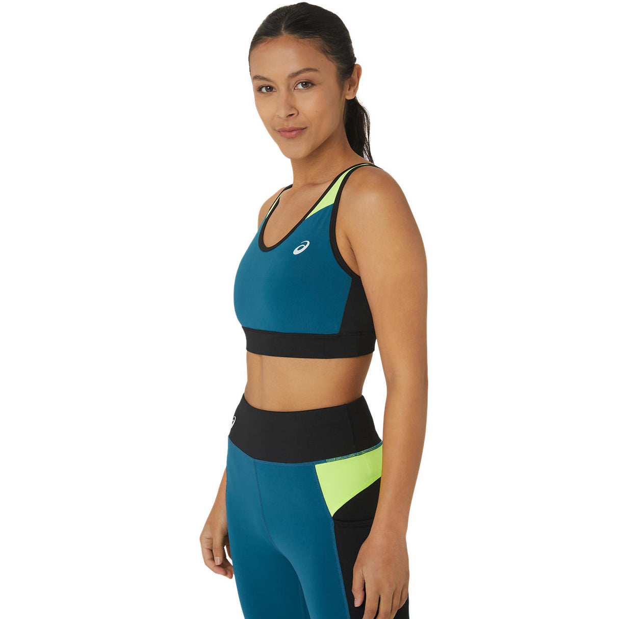 Asics Sport-BH Damen Blau Gelb