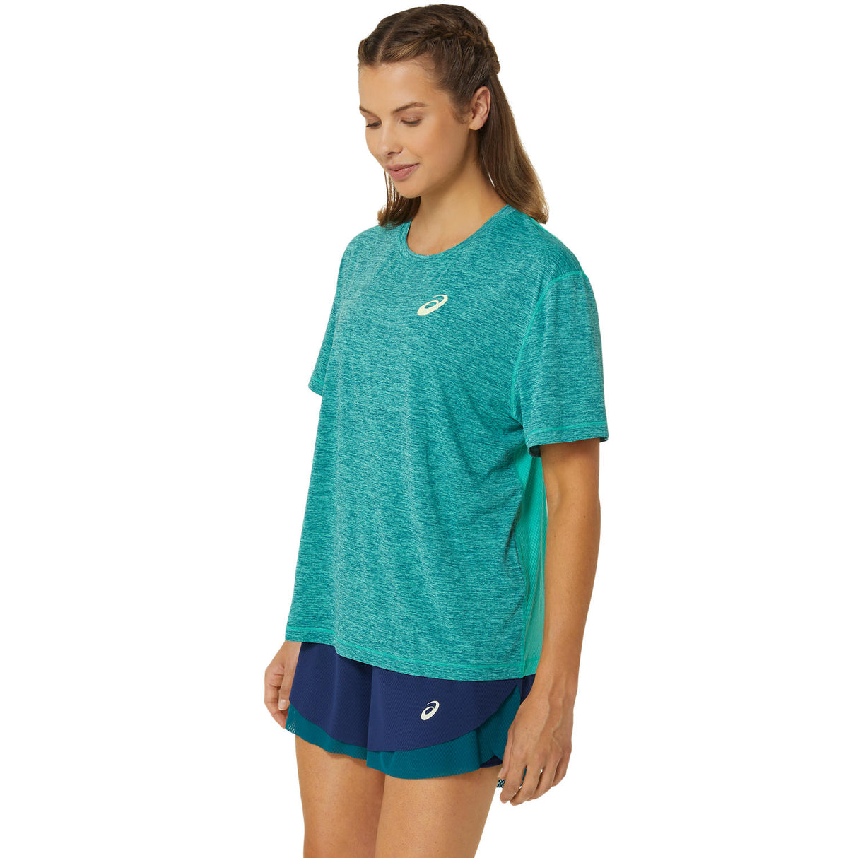 Asics T-Shirt Nagino Loose Tee Damen Grün