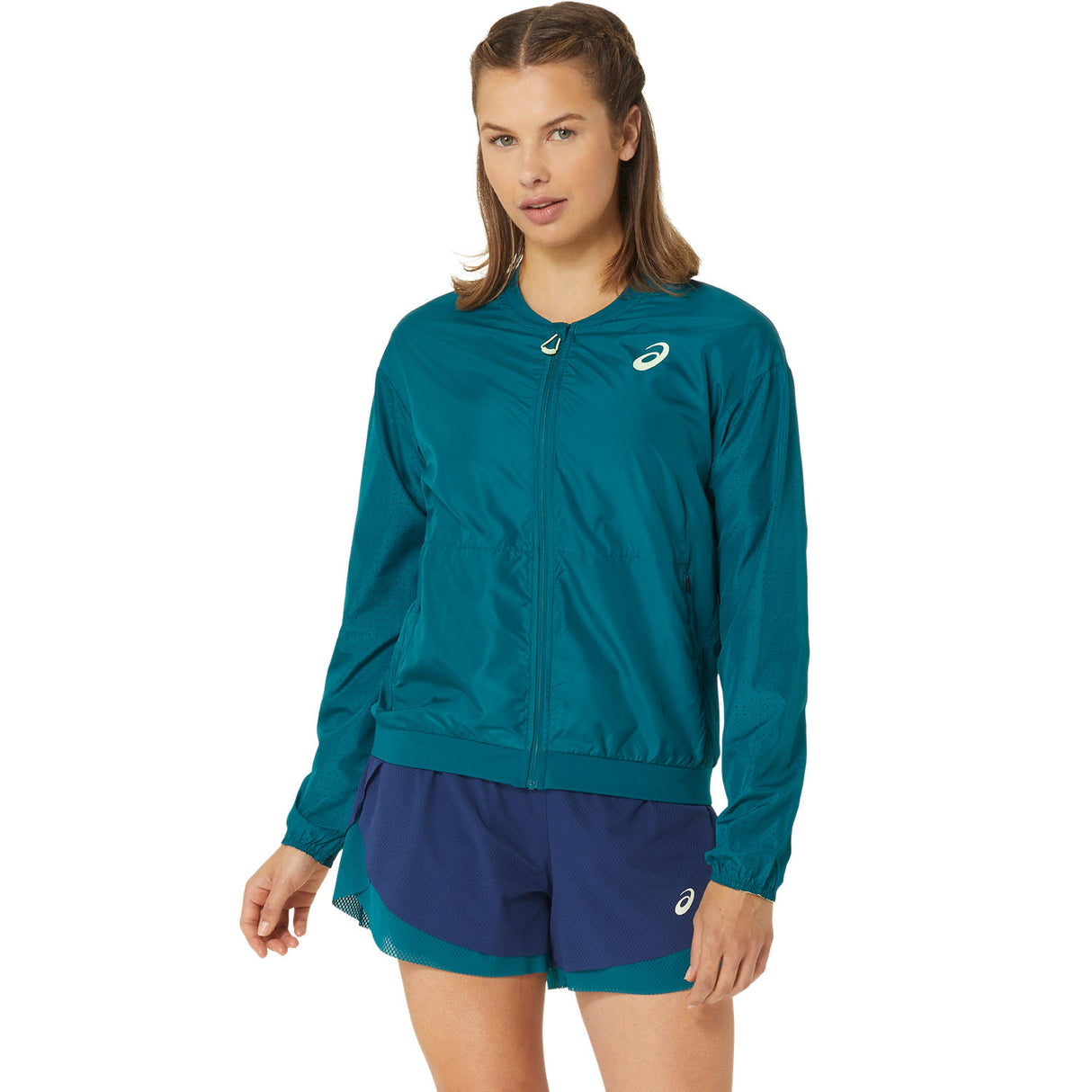 Asics Bomberjacke Nagino Damen Grün