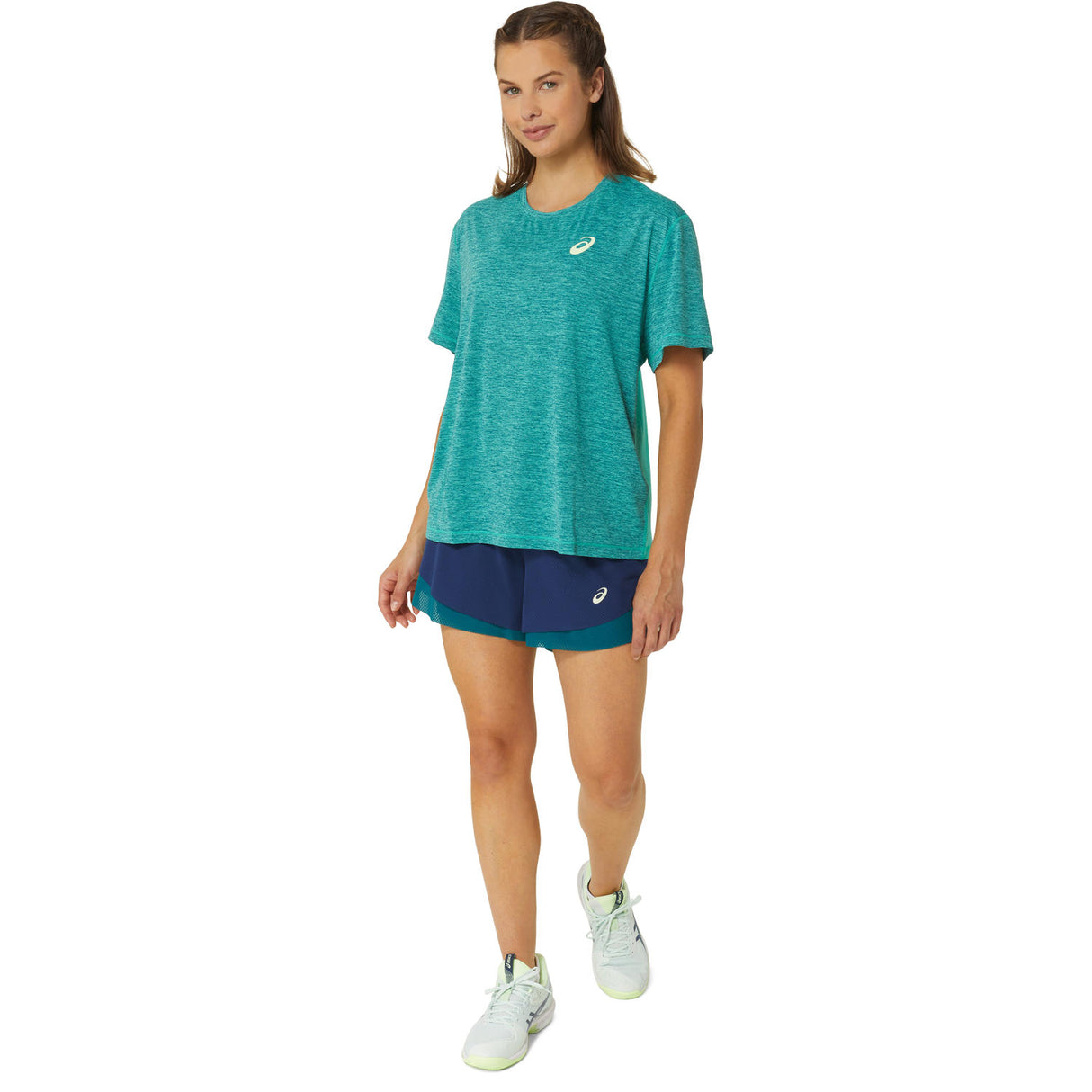 Asics Short Nagino 3.5IN 2-in-1 Layer Damen Marineblau