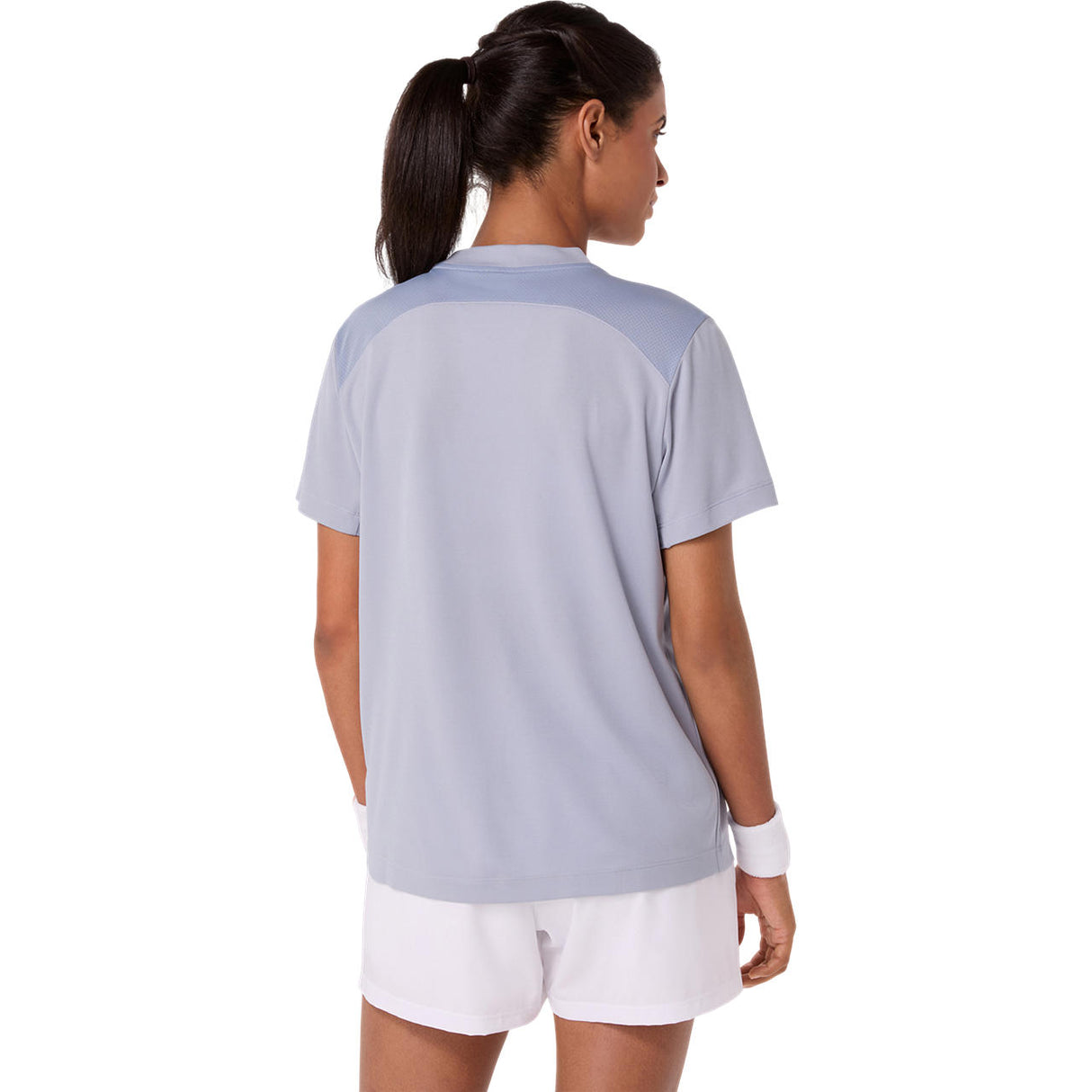 Asics T-Shirt Court SS Top Dames Grijs