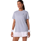 Asics T-Shirt Court SS Top Dames Grijs