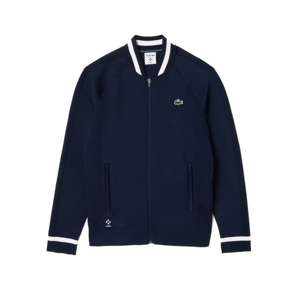 Lacoste Sweater Sport Sweatshirt Met Rits Heren Navy