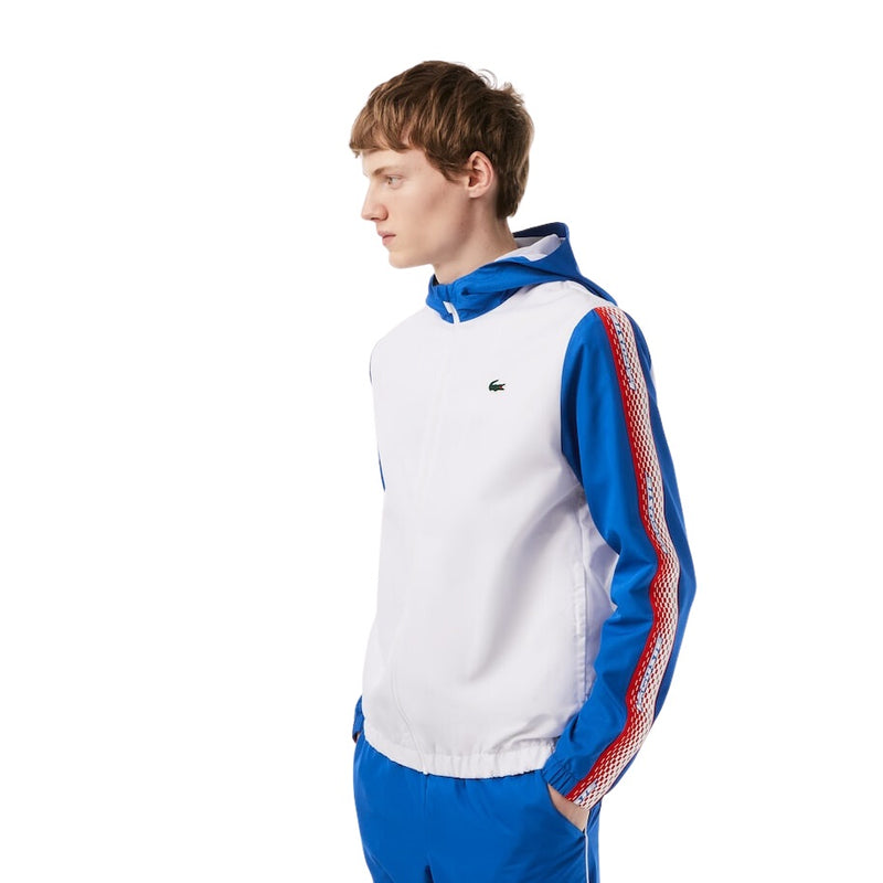 Lacoste Trainingspak Tennis Jogger-Set Heren Wit Blauw