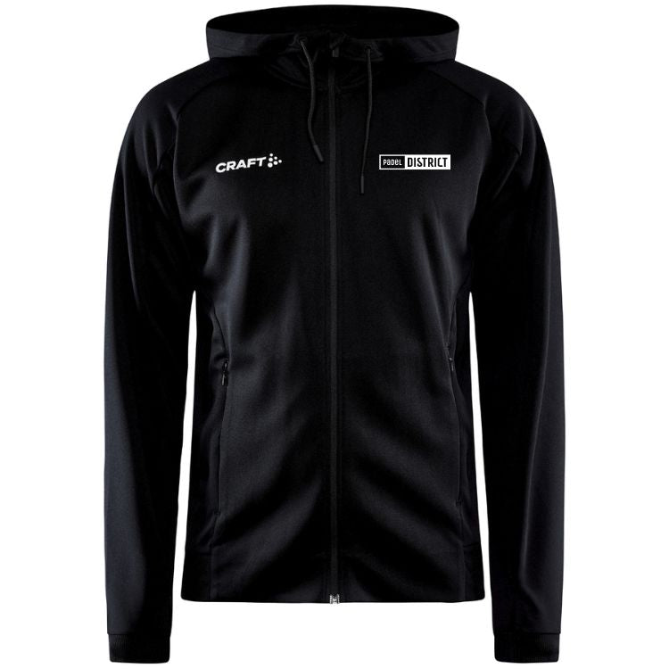 Evolve Herren-Trainingsanzug mit Logo von Padeldistrict, Schwarz