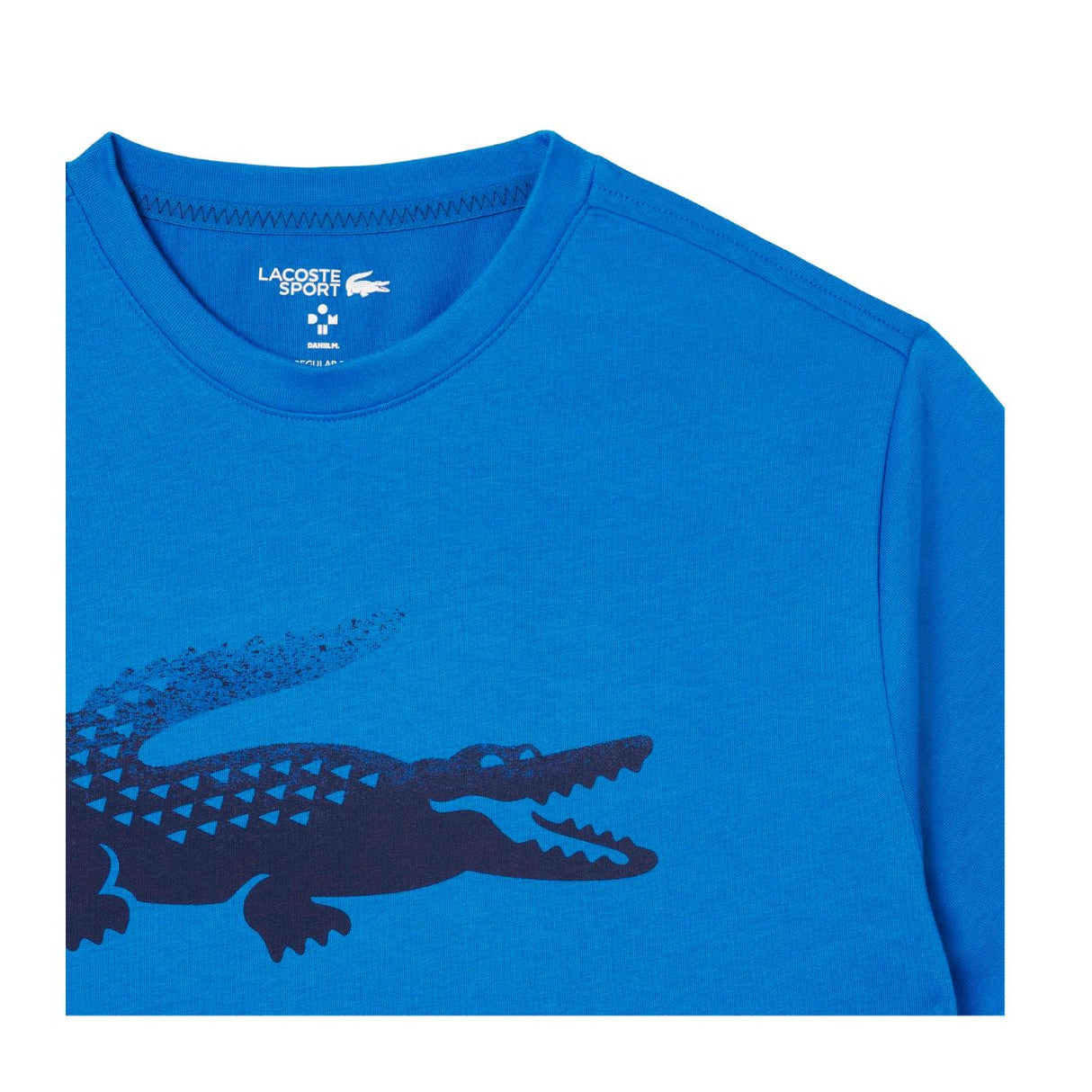 Lacoste T-Shirt Sport Rundhals Herren Blau Schwarz