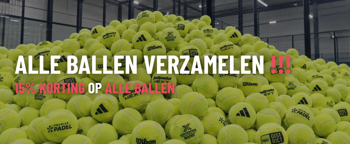 Alle Padelballen 15% korting
