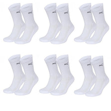 6 Paar Puma Unisex Coolmax Sportsokken Court Wit