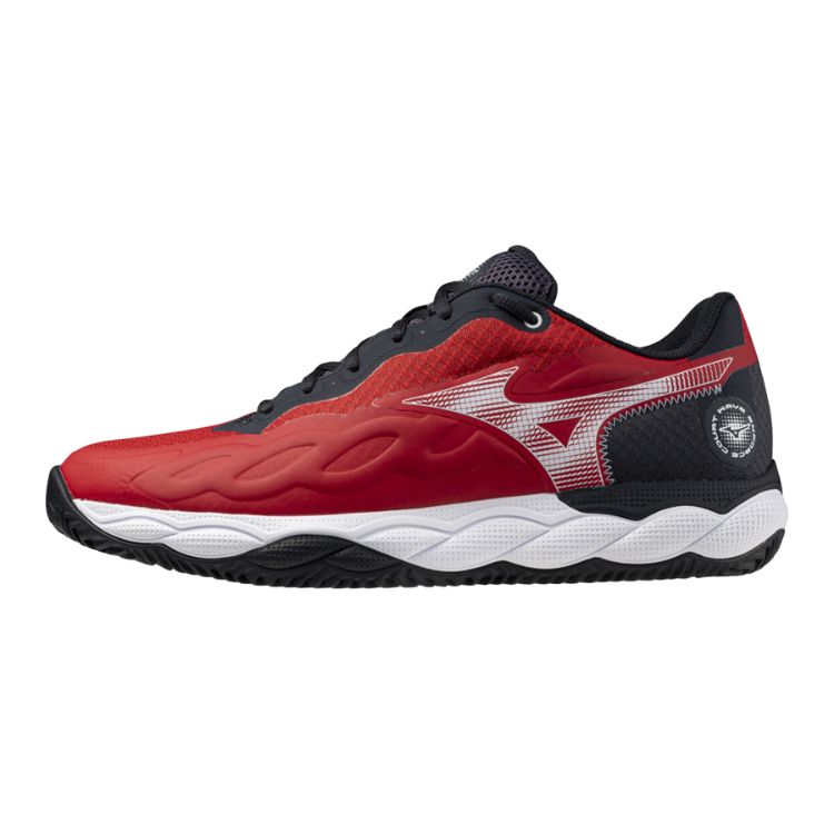 Mizuno Padelschoen Tennisschoen Wave Enforce Court Heren Rood Zwart