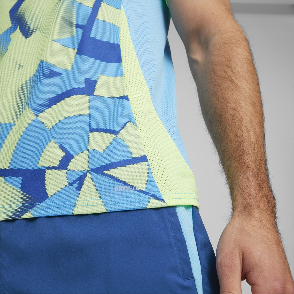 Puma Trikot mit individueller Torgrafik für Herren, Blau/Grün