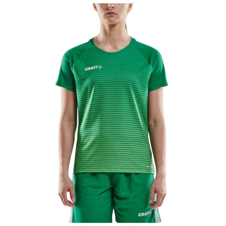 Craft T-Shirt Pro Control Stripe Jersey Damen Grün