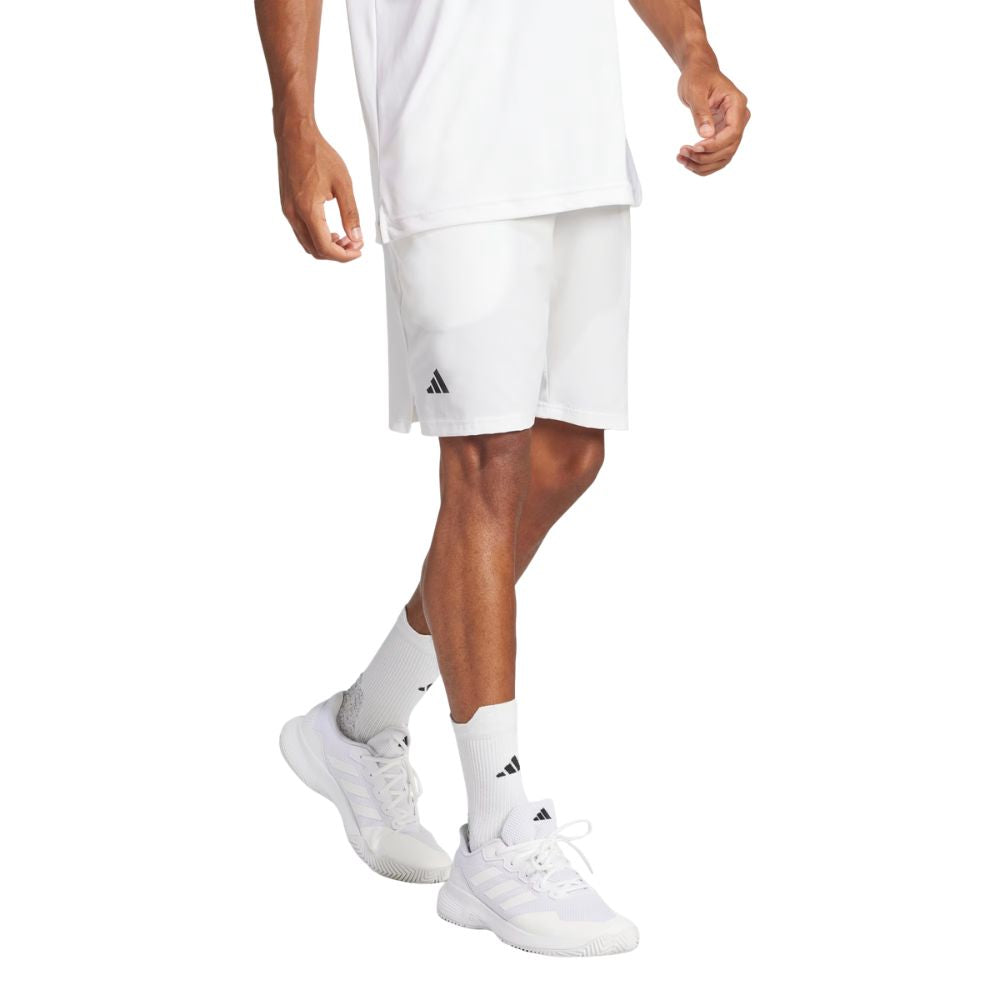 Adidas Club Stretch Woven Short Heren Wit Onderkant