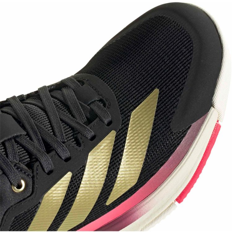 Adidas Padelschoen Crazyquick Boost Padel Heren Zwart Goud Roze