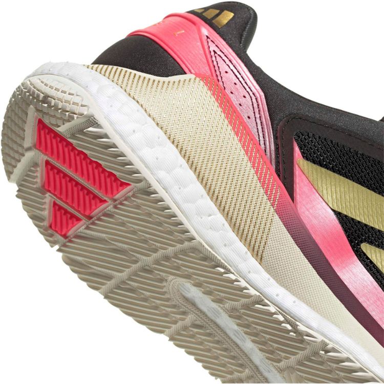 Adidas Padelschoen Crazyquick Boost Padel Heren Zwart Goud Roze