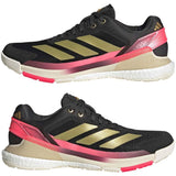 Adidas Padelschoen Crazyquick Boost Padel Heren Zwart Goud Roze