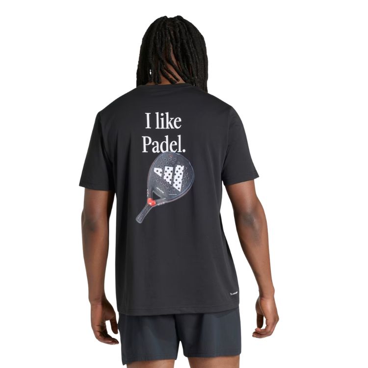Adidas T-Shirt Padel Graphic Tee Metalbone Zwart