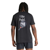 Adidas T-Shirt Padel Graphic Tee Metalbone Zwart