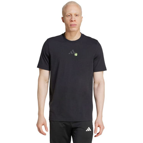 Adidas T-Shirt Grafik-Spiel Schwarz