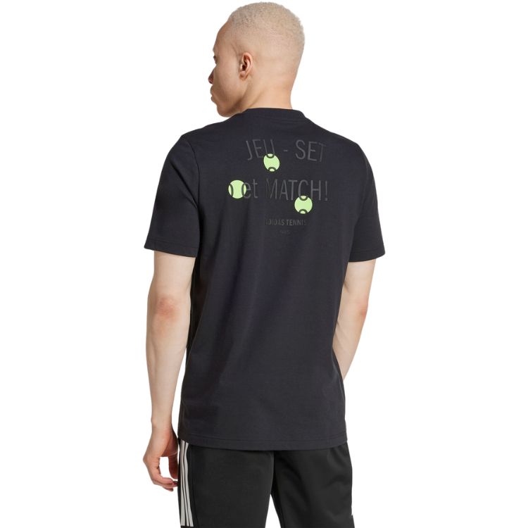 Adidas T-Shirt Grafik-Spiel Schwarz