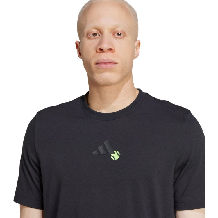 Adidas T-Shirt Grafik-Spiel Schwarz