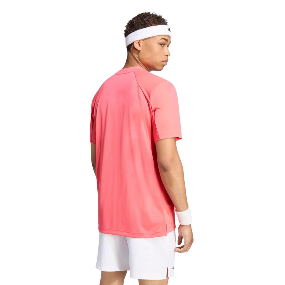Adidas T-Shirt Club Tee Roze Achterkant