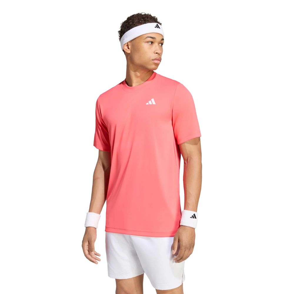 Adidas T-Shirt Club Tee Roze Voorkant